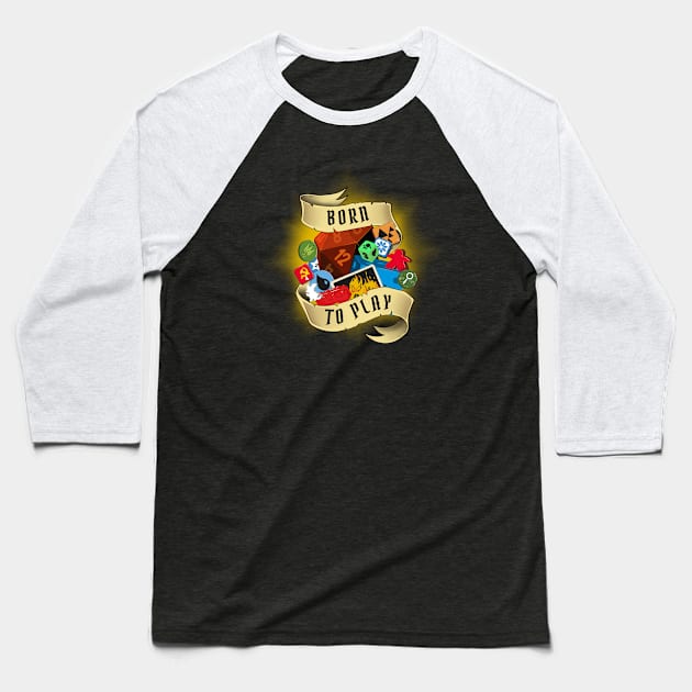 Born to Play Baseball T-Shirt by ItokoDesign